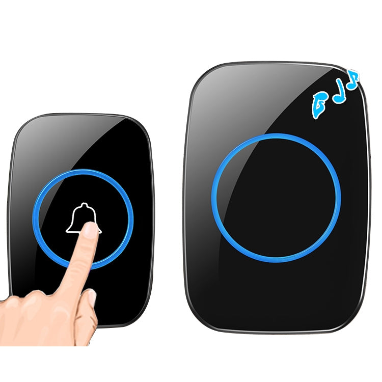 CACAZI A10 300m Long Range No Battery Waterproof LED Light Smart Wireless Doorbell CACAZI A10 300m Long Range No Battery Waterproof LED Light Smart Wireless Doorbell